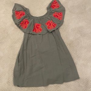 Floral Off the Shoulder Dress